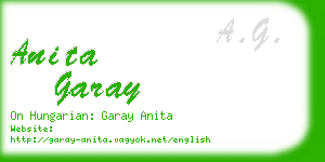 anita garay business card